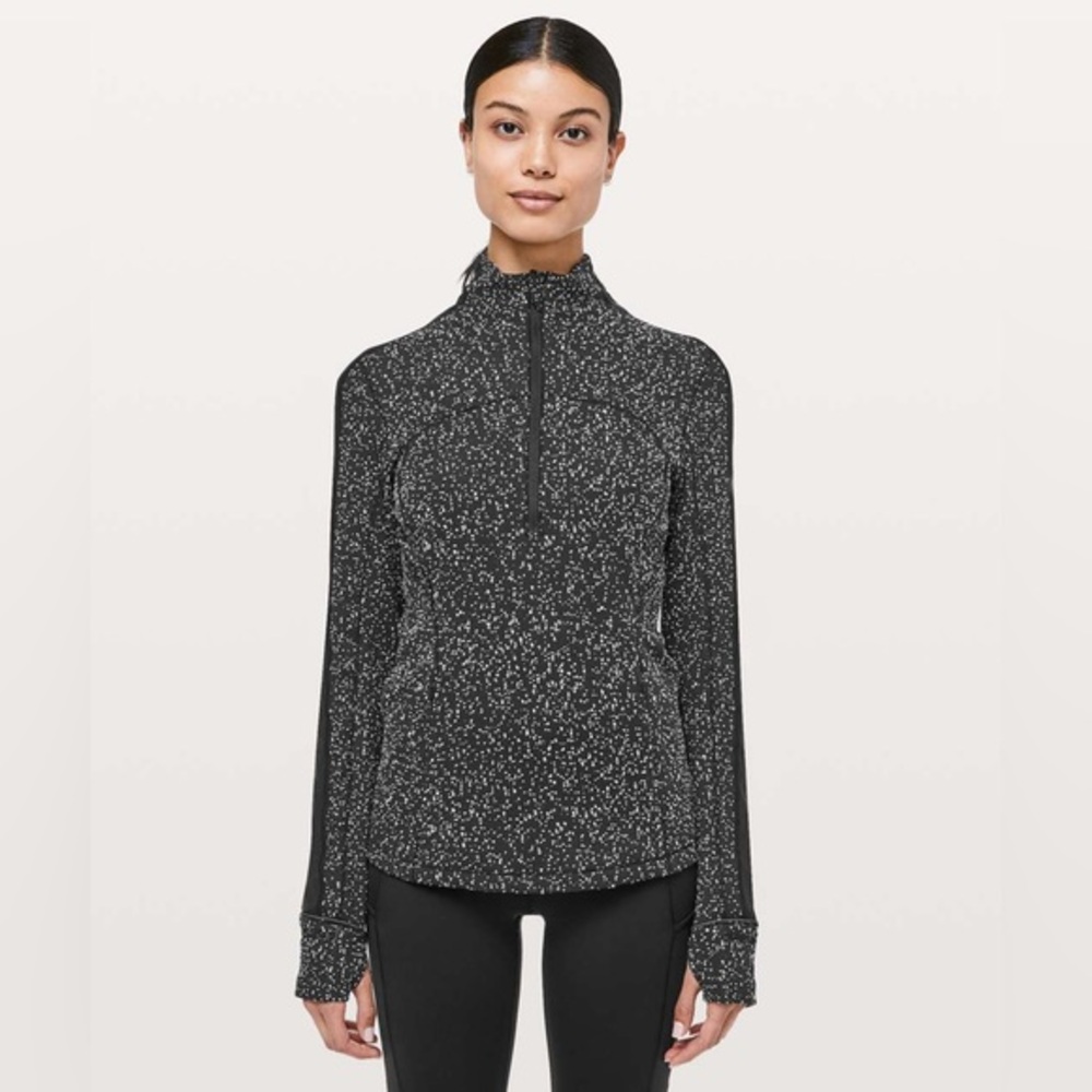 Lululemon Run Briskly 1/2 Zip
Magnetized Jacquard Black White / Black